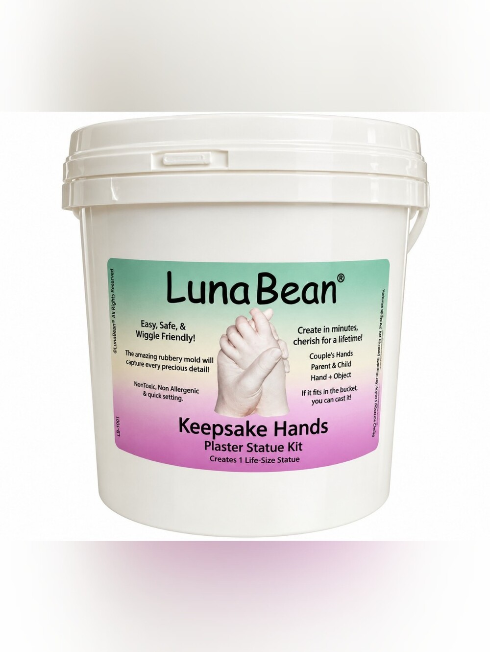 Luna Bean Keepsake Hands Plaster Statue Hand Casting Kit Couples Large New